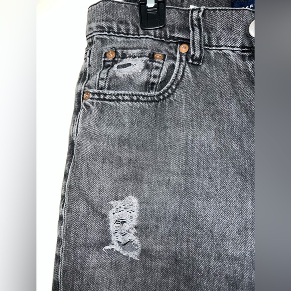 Aeropostale Women's Black Distressed Straight Jeans size 4 reg - Picture 6 of 11